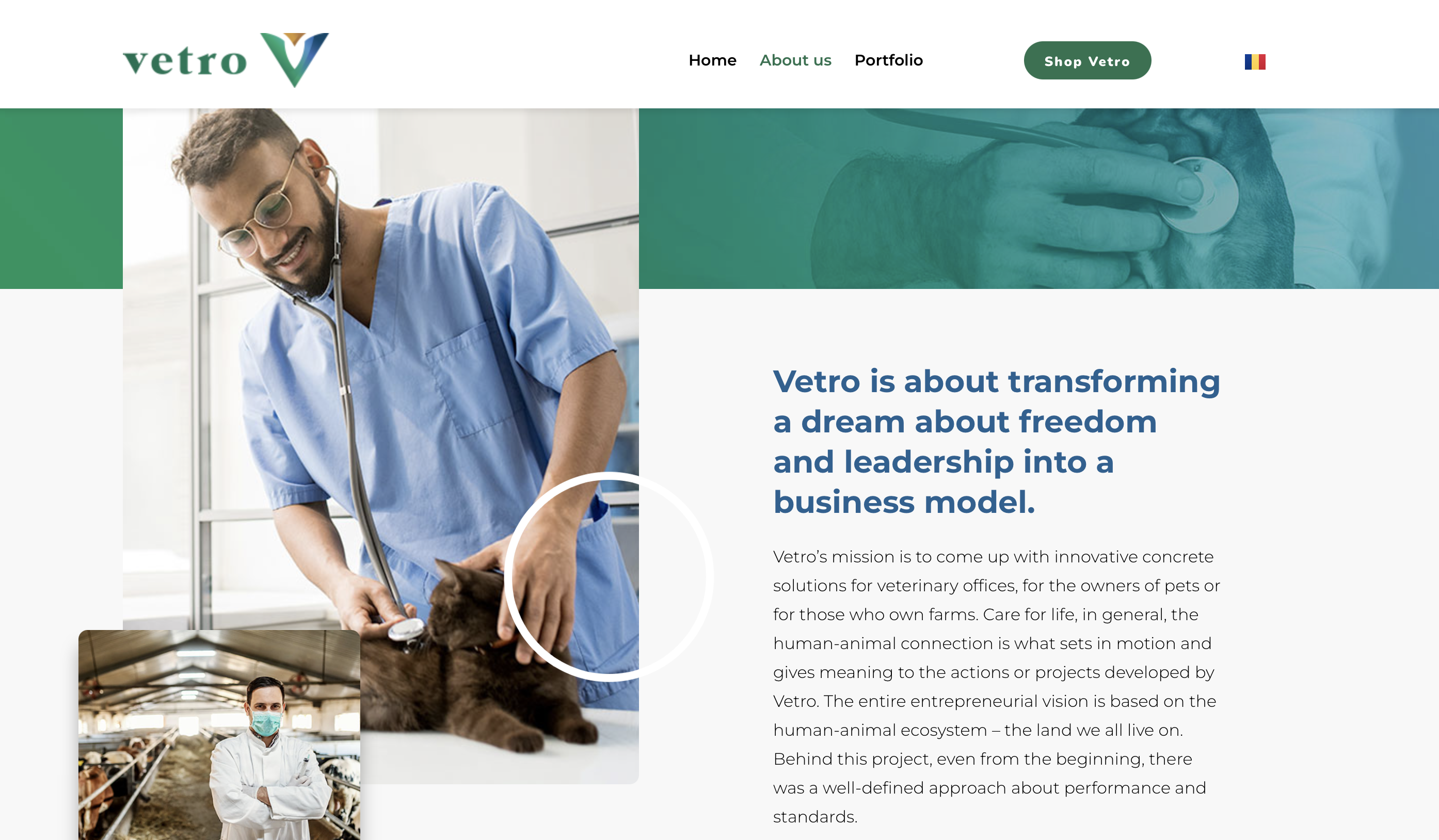 text by Ideatico for Vetro website